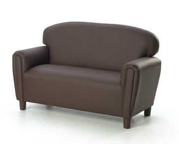 Fp2c100 Enviro-child Upholstery Preschool Sofa - Chocolate