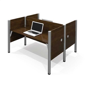 Bestar 100870c-69 Pro-biz Double Face To Face Workstation In Chocolate