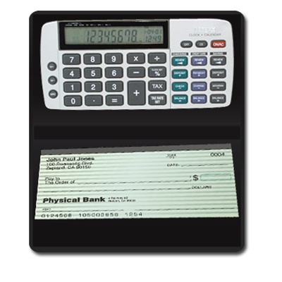 Teledex Db-413 Checkbook Calculator-tracks Latest Savings Checking Credit Financial Entries