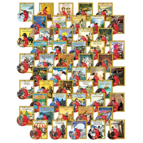 EDCON Publishing Group EDCTR555R All 50 Classic Read Along Books and Audio CDs