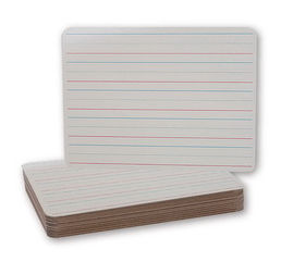 Flipside 10134 Red & Blue Ruled-dry Erase - Dual Sided