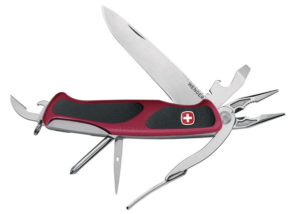 UPC 029621163215 product image for Wenger 16321 Rangergrip 75 - Red & Black | upcitemdb.com