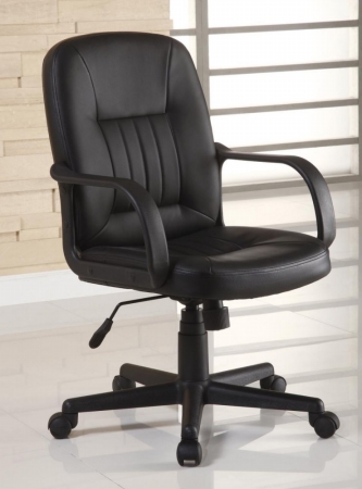 Leather Executive Chair - Bonded Black