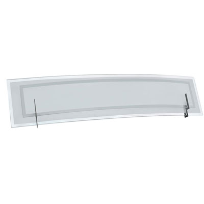 3 Light Vanity In Satin Chrome With Clear-frosted Glass