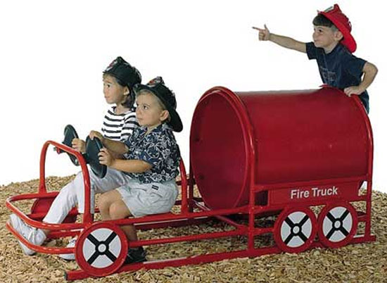 Wholesale Playgrounds Rpe-5030db Li L Red Fire Truck