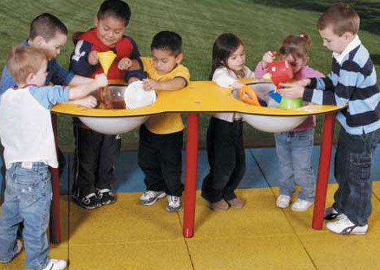 Wholesale Playgrounds Rpe-5041db Double Sand And Water Table Direct Bury