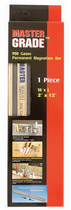 P - 802 Permanently Magnetic Bar 900 Gauss 2 In. W X 12 In. L