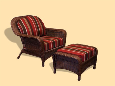 Lex-co1 Sea Pines Club Chair And Ottoman Bundle
