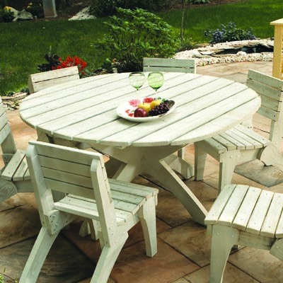 Uwharrie Chair 5090 60 Dining Table  White