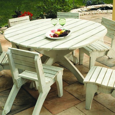 Uwharrie Chair 5091 54 Dining Table  White
