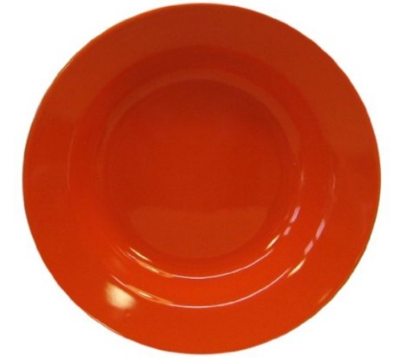 77s4sp6029 Soup Plates Fun Factory Orange - Set Of 4