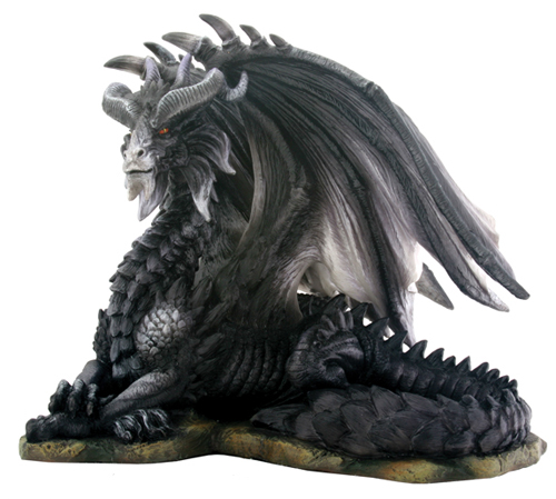 YTC SUMMIT 7642 Gorgeous Dark Dragon Figurine Statue