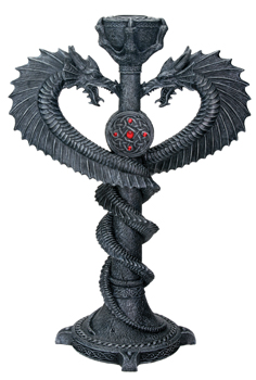 YTC SUMMIT 7569 Dual Dragon Candle Holder C6