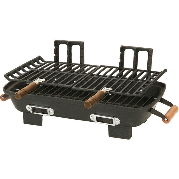 Kay Home Products 30052 10 in. x 18 in. Cast Iron Hibachi