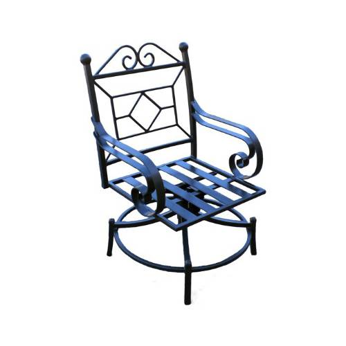 Rsc18bz Rocker Swivel Chair With Cushion Bronze Powder Coat Fabric Choice-dining Height