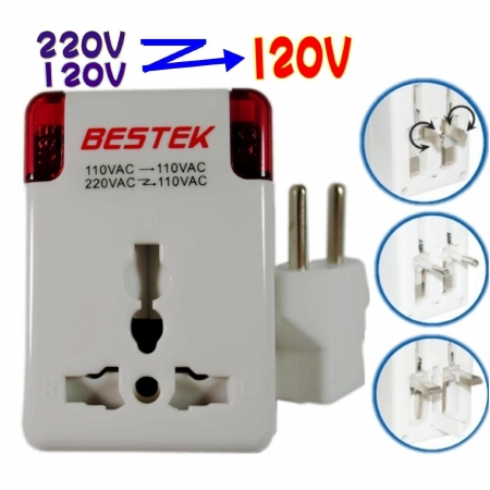 BESTEK Power Converter 220 Volt AC to 110 Volt AC Step Down Voltage ...