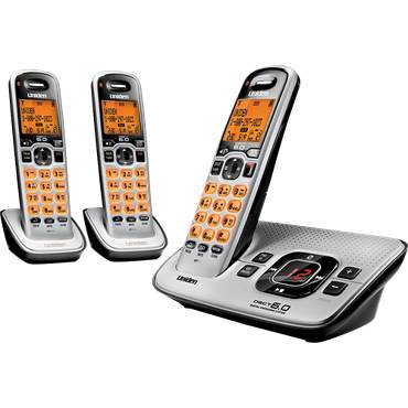 Uniden Expandable Cordless Telephone with Digital Answering System3 handsets