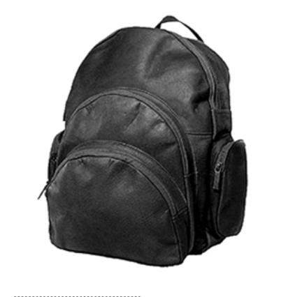 David King & Co Expandable Backpack- Black