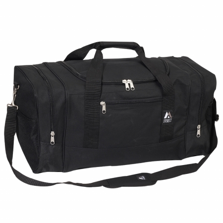 Everest 025-bk 25 In. 600 Denier Polyester Sporty Duffel Gear Bag