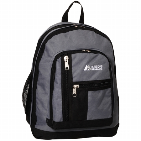 Everest 5045-gy 16.5 In. Double Compartment Backpack
