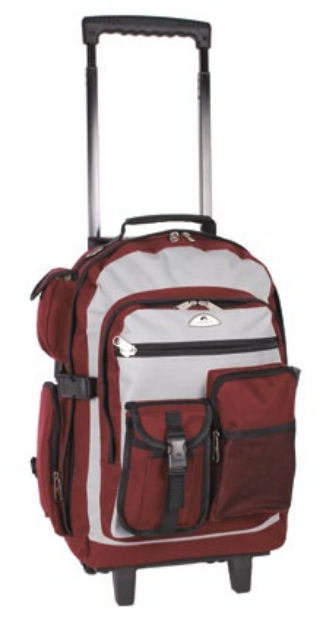 Everest 5045wh-bg 18.5 In. Deluxe Rolling Backpack