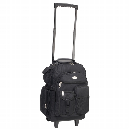 Everest 5045wh-bk 18.5 In. Deluxe Rolling Backpack