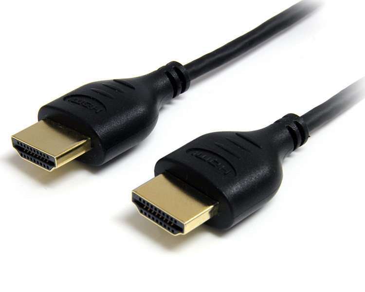 StarTech 3 FT HIGH SPEED SLIM HDMI DIGITAL VIDEO CABLE WITH ETHERNET - M-M StarTech 3 FT HIGH SPEED SLIM HDMI DIGITAL VIDEO CABLE WITH ETHERNET - M-M