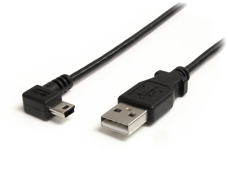 StarTech 6 FT MINI USB CABLE - A TO RIGHT ANGLE MINI B StarTech 6 FT MINI USB CABLE - A TO RIGHT ANGLE MINI B