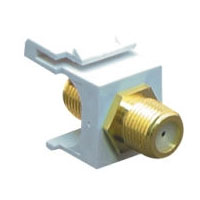 MODULE F-TYPE GOLD PLATED WHITE MODULE F-TYPE GOLD PLATED WHITE
