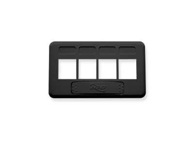 FACEPLATE FURNITURE TIA 4-PORT BLACK FACEPLATE FURNITURE TIA 4-PORT BLACK