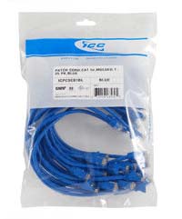25 PK PATCH CORD CAT 6 MOLDED 10 ft. BLUE 25 PK PATCH CORD CAT 6 MOLDED 10 ft. BLUE