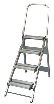 Wt4 4 Step Folding Safety Step Stool With Handrail