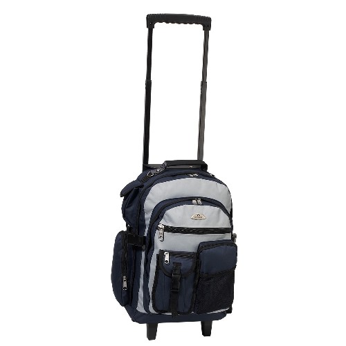 Everest 5045wh-gy 18.5 In. Deluxe Rolling Backpack