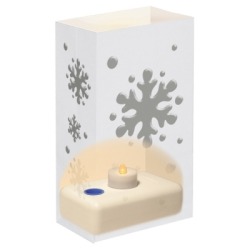 34410 10- Count Electric Luminaria Kit- Snowflake