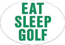 Knockout 5003 Eat Sleep... Golf Stock Hitch Covers
