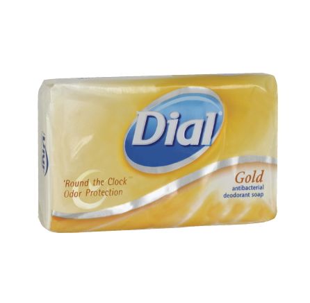 Dia 02401 Gold Individually Wrapped Antibacterial Deodorant Soap Bar