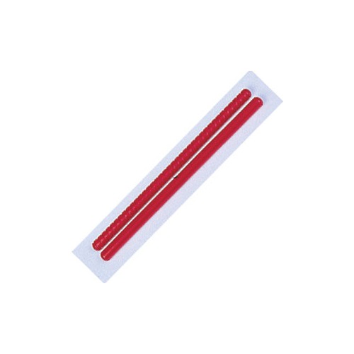 Rhythm Band Instruments RB767A 2 Piece Plain and Fluted Rhythm Sticks in Red