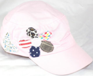 Tickled Pink HAT123 Hat with Flower  Pink