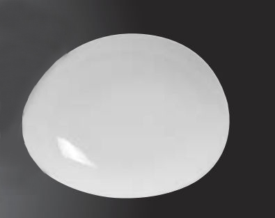 Amu-650 Ellipse Plate - White