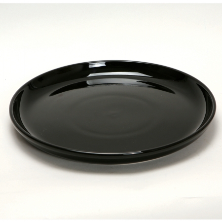 Bba-1315 13.13 In. Pizza-serving Plate - Black - 6 Pcs