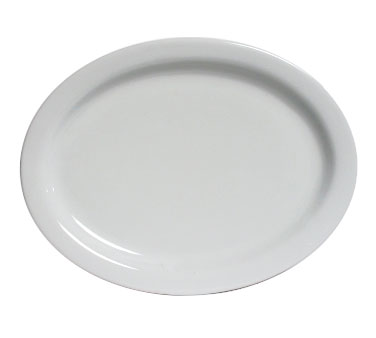 Clh-096 9.75 In. X 7.25 In. Colorado Oval Platter - Porcelain White - 2 Dozen