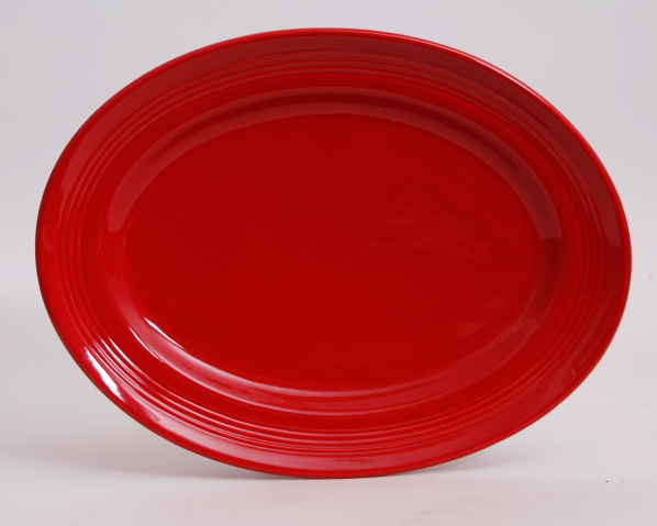 Cqh-136 13.75 In. X 10.5 In. Concentrix Oval Platter Coupe - Cayenne