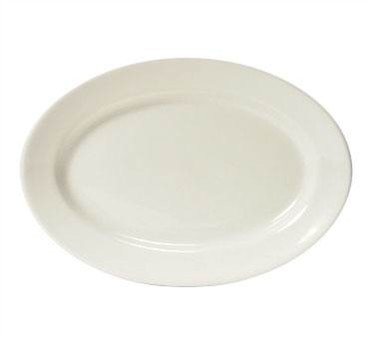 Tre-042 Nevada 15.38 In. X 11 In. Rolled Edge Oval Platter - American White - 6 Pcs