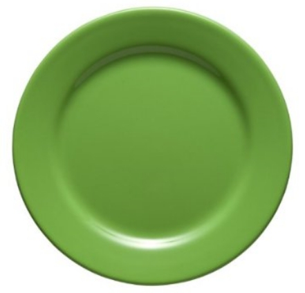 77s4sl6013 Salad Plates Fun Factory Green Apple - Set Of 4