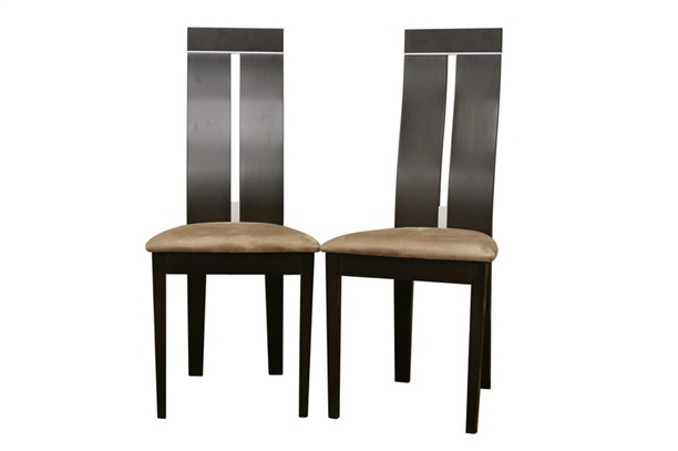 Wholesale Interiors CB2403YBHDW10 Dining Chair Dark Walnut