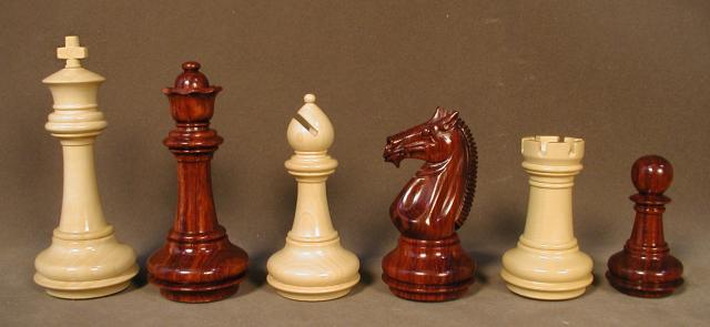 Mgbr4dq Bud Rosewood And Boxwood Meghdoot Chess Pieces