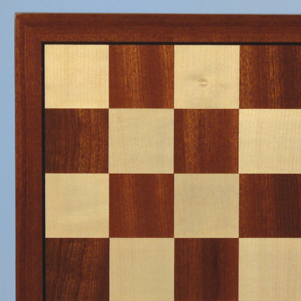 45400sm 15 In. Sapele And Maple Wooden Veneer Chess Board