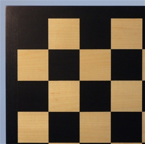 50440bc Veneer Wood Chess Board - Black And Maple