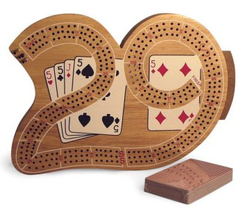 33529 3 Player 29 Cribbage Board In Wood