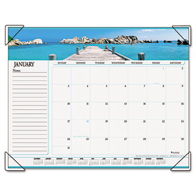 At-A-Glance 89803 Panoramic Seascape Monthly Desk Pad Calendar 22 x 17 At-A-Glance 89803 Panoramic Seascape Monthly Desk Pad Calendar 22 x 17
